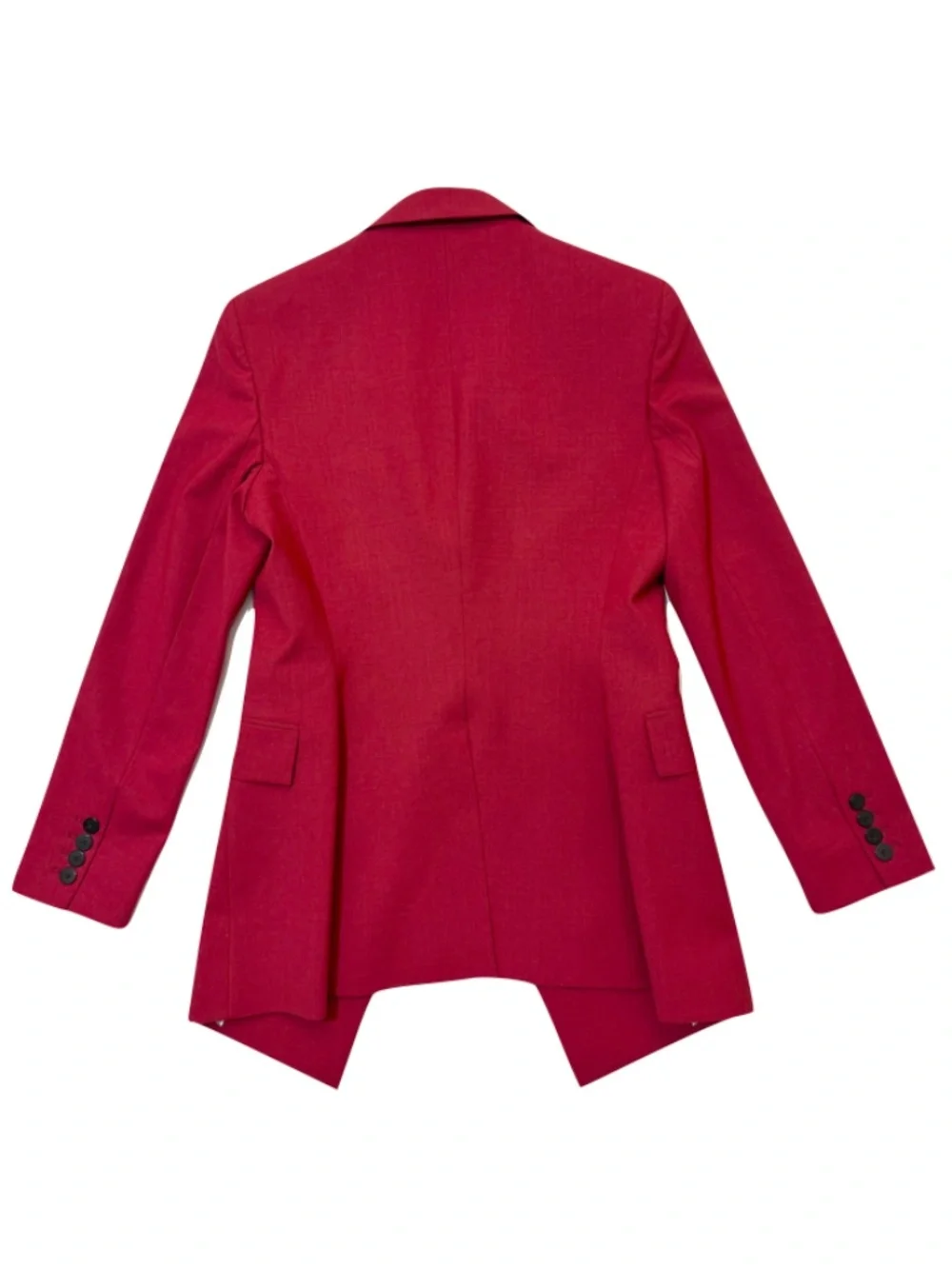 Theory Etiennette Good Wool Suit Jacket in Crimson Size 4